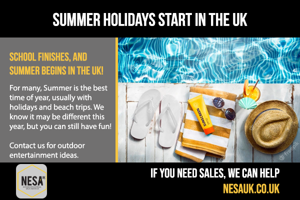 Are you ready to enjoy the Summer? With the Summer holidays well underway now that school is finished, now is a good time for you to invest in outdoor entertainment equipment.
 
#NESAUK #SalesAgents #ElectricalWholesale