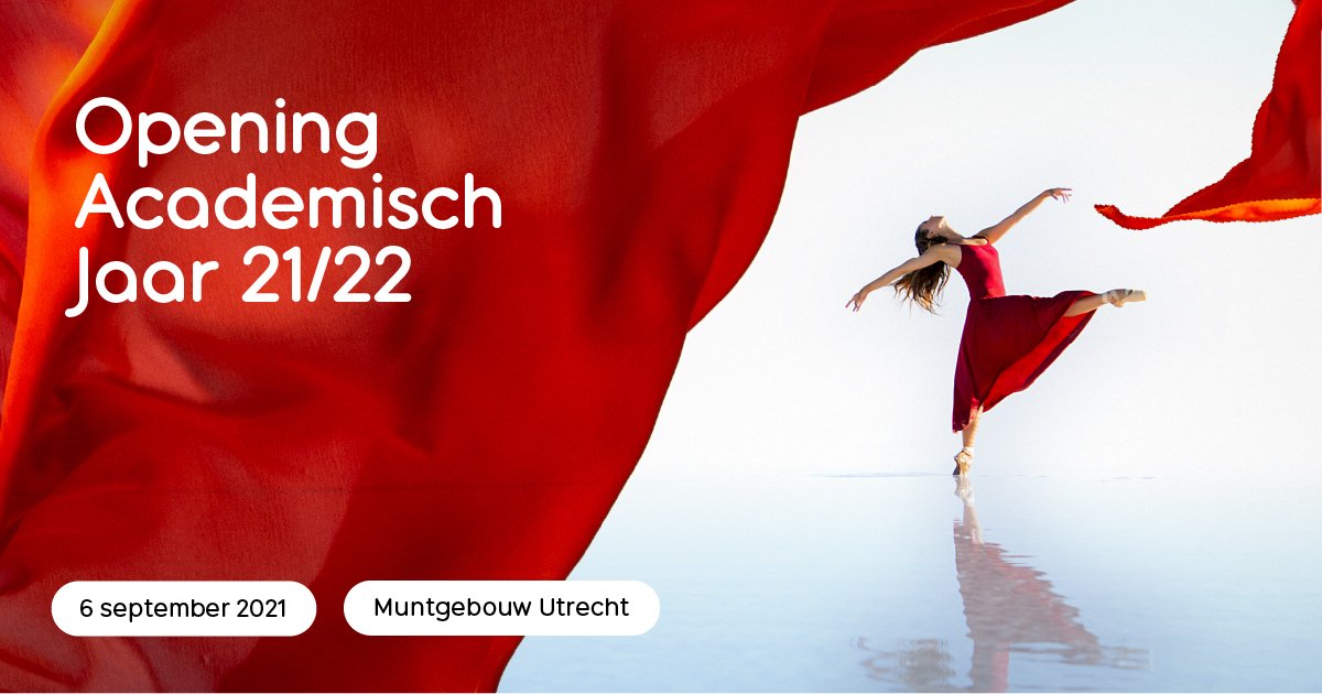 Maandag 6 september a.s.: Opening academisch jaar vindt plaats in Muntgebouw Utrecht. Zie voor meer informatie: bit.ly/3e4cZxG