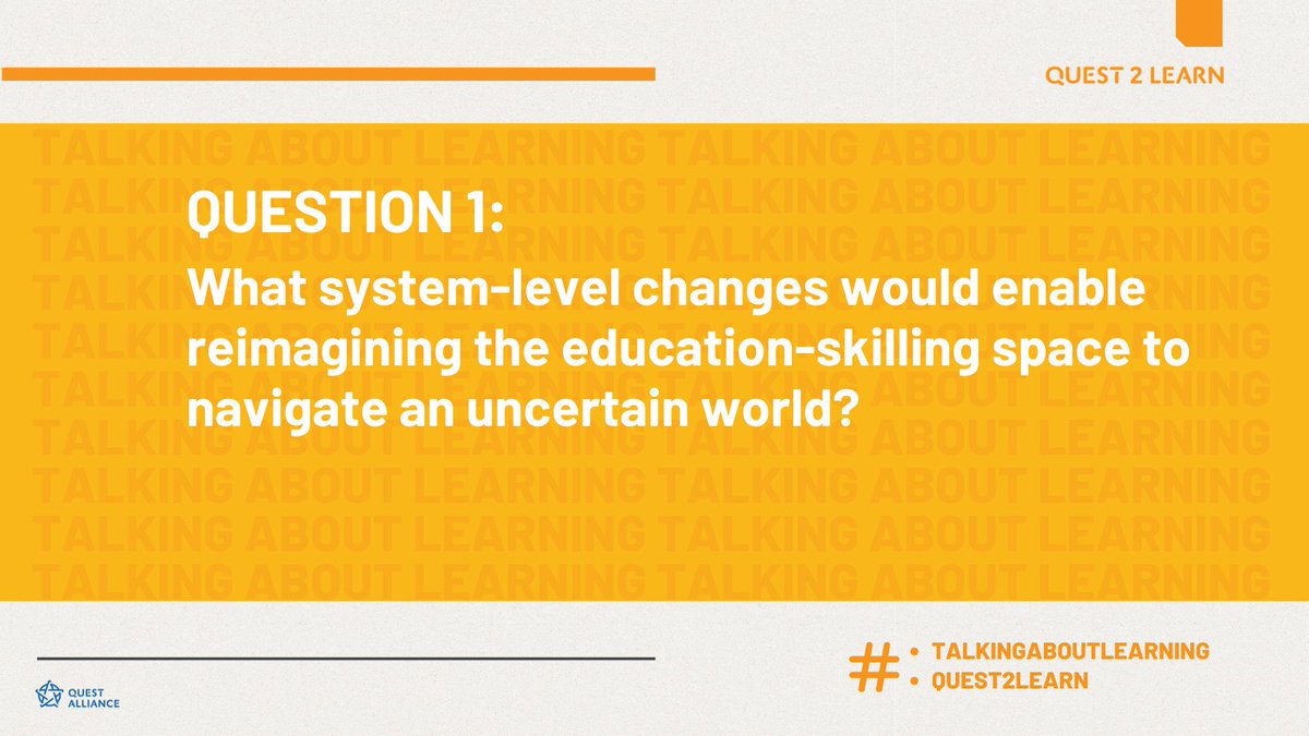 questalliance's tweet photo. Here's a question to get us started. Tell us what are your thoughts on this!
~
#Quest2Learn #TalkingAboutLearning #InclusiveEducation #SelfLearning #PostCovidRecovery #LearningForAll #Education #ReimagineEducation https://t.co/gNaLuODenC