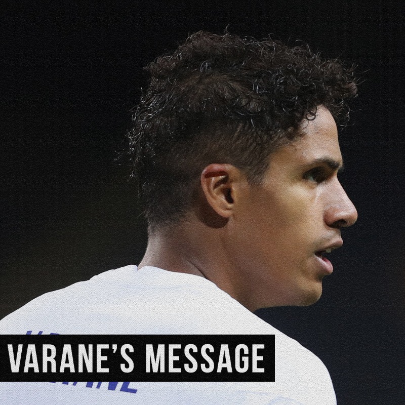 ManUtd's tweet photo. A classy touch, @RaphaelVarane 👏

#MUFC