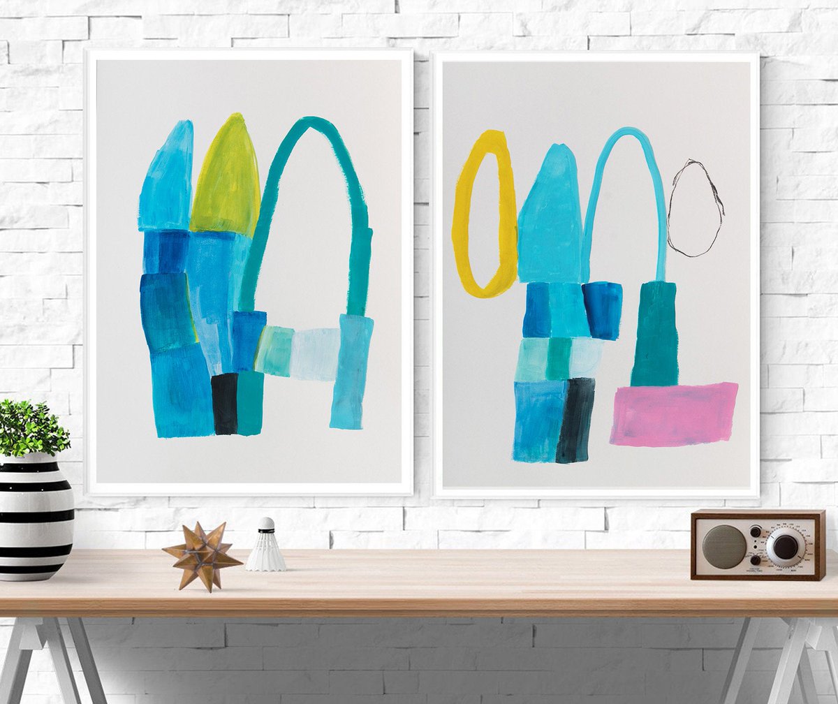 DUEALBERI's tweet photo. #abstract art in our #duealberi shop: Set of two colorful prints, Large Abstract #painting, BEDROOM #homedecor, extra large #wallart https://t.co/fhbU226bdW #blue #housewarming #pink #unframed #entryway #abstractgeometric #vertical #setoftwoprints #interiordesign https://t.co/j3Zw8uajQ8