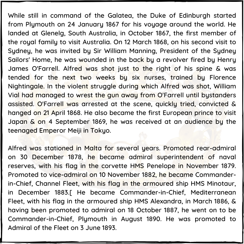 BritishHistorym's tweet photo. #otd 30 July 1900 - Prince Alfred, Duke of Edinburgh, &amp; Duke of Saxe-Coburg and Gotha died (b.1844)

He was the second son &amp; fourth child of Queen Victoria and Prince Albert. 

#princealfred #dukeofedinburgh #royalhistory #Britishmonarchy https://t.co/GYNXyxZwUN