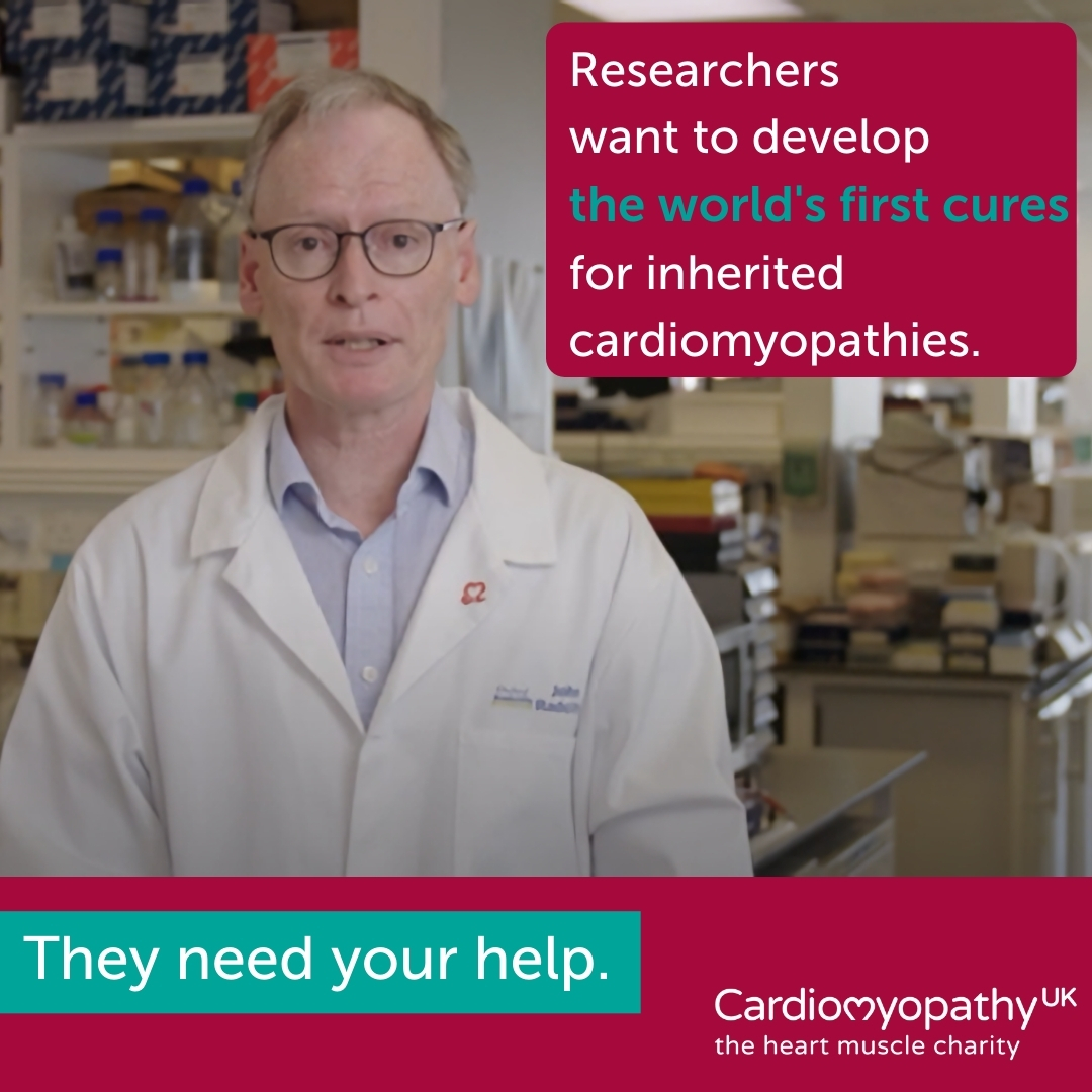 Tell us what you think about this research to develop the world’s first cures for cardiomyopathies. Watch this video ➡️ youtu.be/_hzPm2j7UFg and complete this short survey ⬇️ oxford.onlinesurveys.ac.uk/cureheart_surv… #supportresearch #cardiomyopathies #inheritedconditions