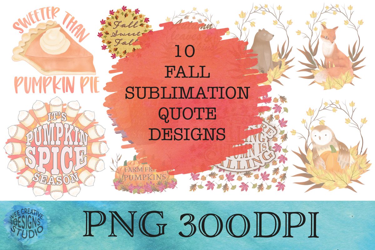 Sublimation Bundle | Fall Quotes designbundles.net/esi-designs/14…