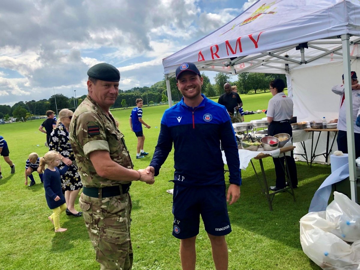 BathNextGen's tweet photo. Amazing experience to be able to host our two day camp for service children at the Warminster Army Barracks! 🪖 

It was a huge honour to be presented with a Warminster Commanding Officer Coin for our work with the children 🪙

#BathNextGen https://t.co/Lrxp9rd350