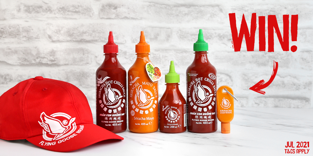 Sriracha_FG's tweet photo. It's #FreebieFriday 🙌 FOLLOW &amp; RT for your chance to #WIN this handsome bundle of Flying Goose Sriracha Sauces, keyring, and baseball cap. Go on, you know you want to 👍

#Competition T&amp;Cs Apply: https://t.co/DwUqRXi07c https://t.co/J8PjJmHLmF
