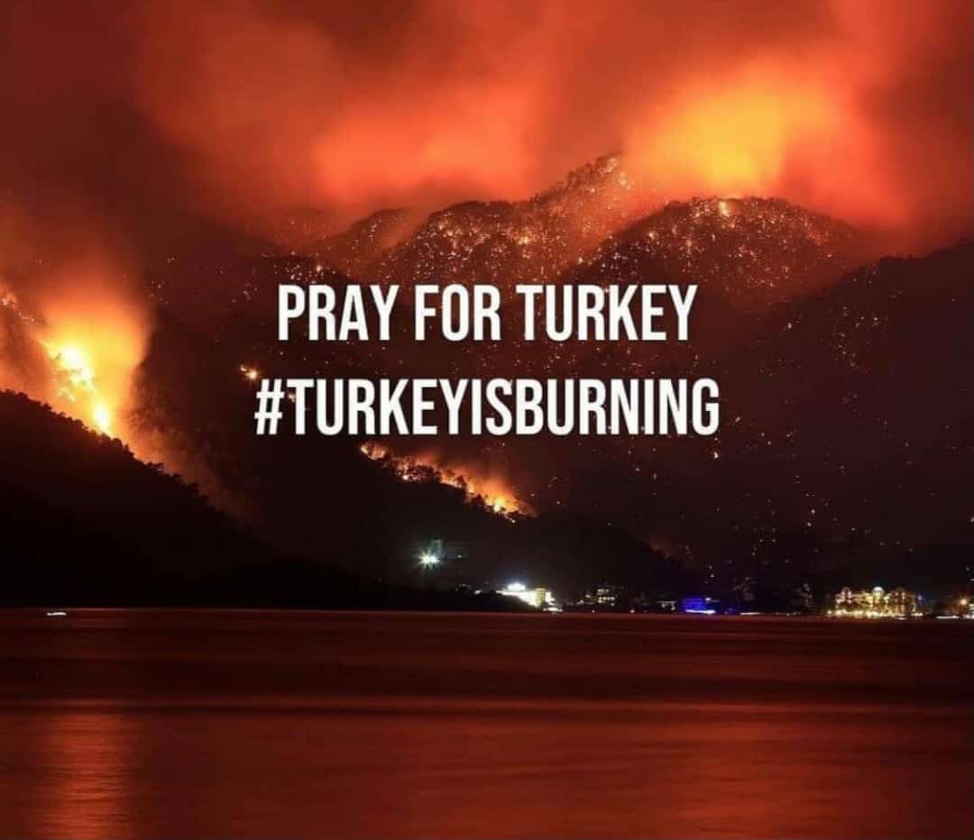 We share our condolence and support to our Turkish brothers and sisters over the loss of life and prosperity as a result of deadly forest fires.
May Allah save Turkey from this torment. We pray that this catastrophe will be over as soon as possible. 
#PrayForTurkey