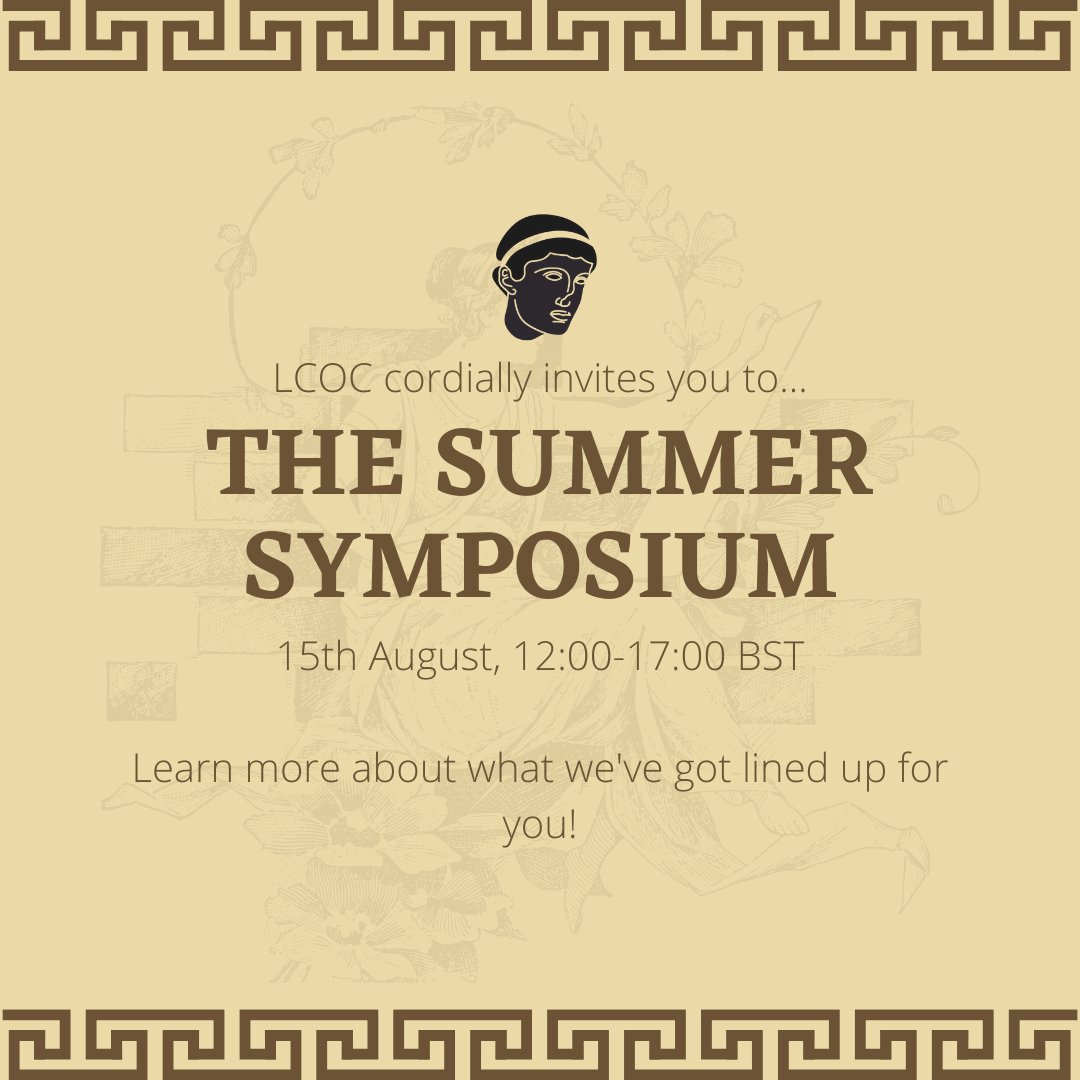 We've got an amazing line-up for our online Summer Symposium, happening on the 15th of August, 12:00-17:00 BST! Read through this thread for information about our fantastic speakers! Get your tickets here: eventbrite.co.uk/e/lcoc-summer-…