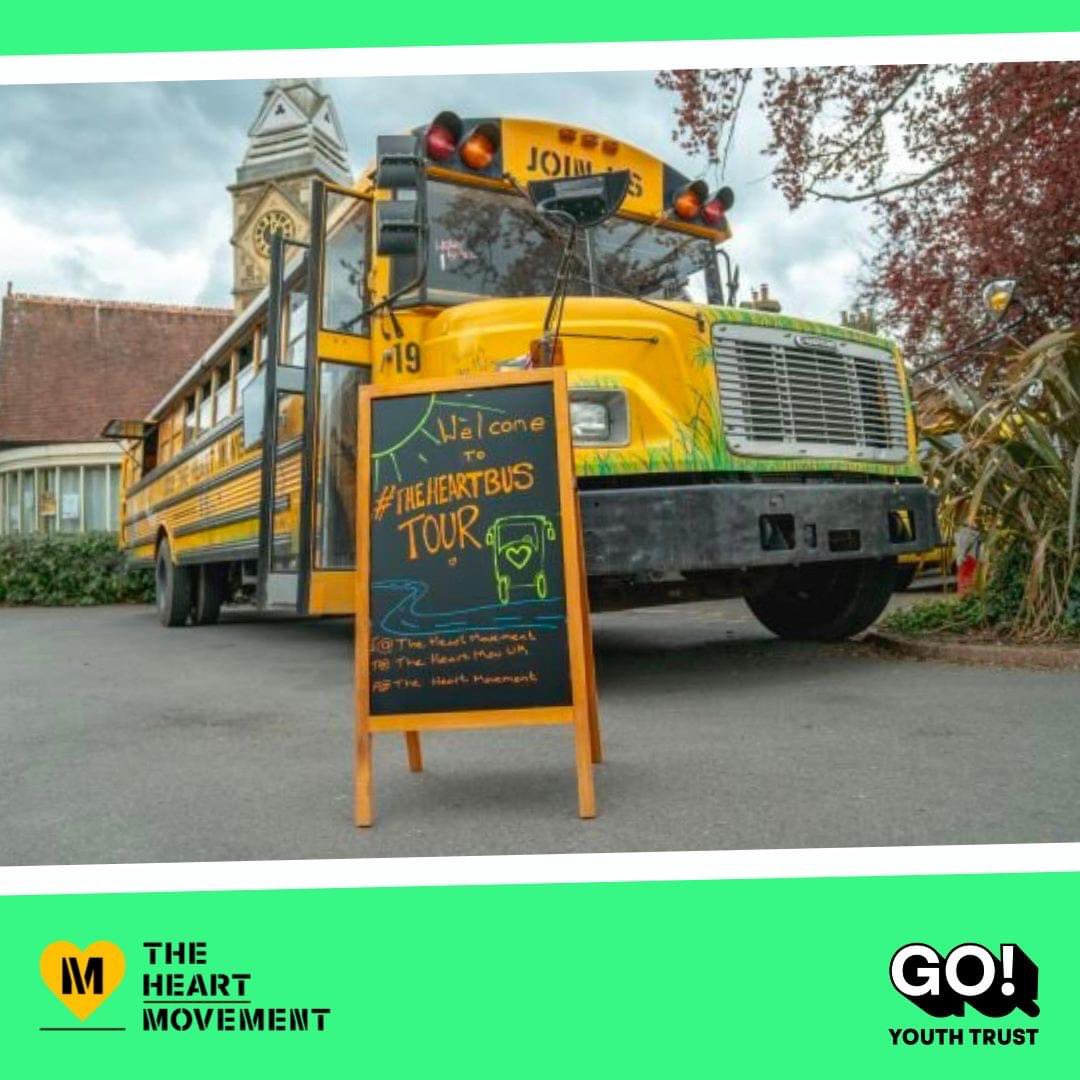 goyouthtrust's tweet photo. Next Friday we are partnering with The Heart Movement to bring #theheartbustour to The Helix!  There will be a number of sessions throughout the day focussing on the importance of mental wellbeing.

Drop in sessions are available from 1pm but spaces are limited.  DM to book! https://t.co/sbqMopZp9B