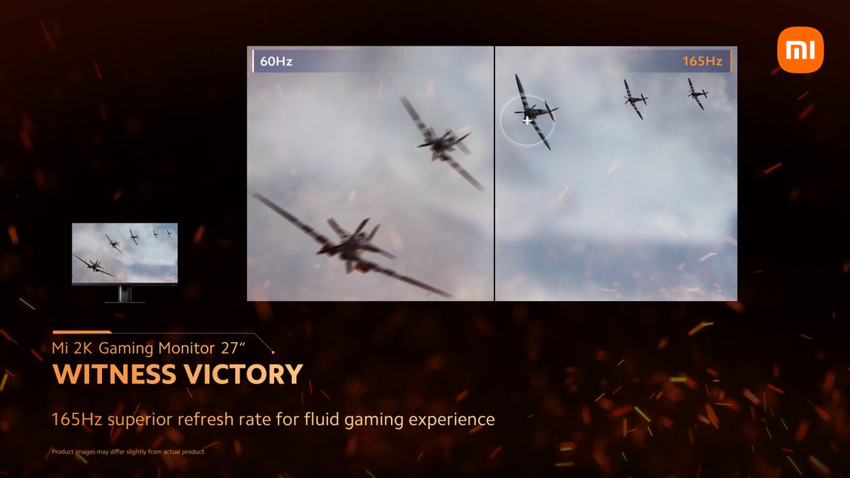 Xiaomi's tweet photo. Here are some of the exceptional features that you get with #Mi2KGamingMonitor 27''👇
1⃣ 165Hz Refresh Rate
2⃣ High-Resolution Display
3⃣ Vibrant Colors
Which one is your favorite?
#WitnessVictory #SmartLivingForEveryone
Learn More: https://t.co/SekXwV5y4H https://t.co/Xz7cTLD1sv