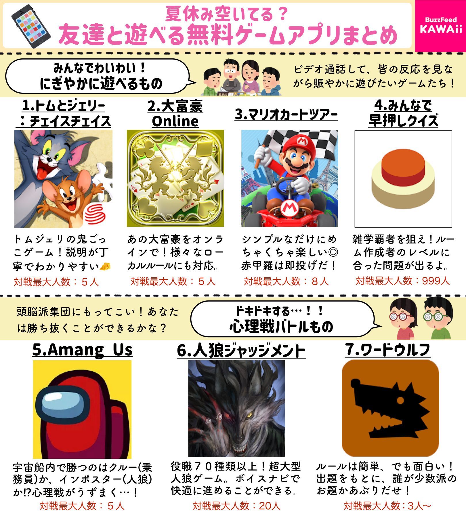 Buzzfeed Kawaii 夏休み空いてる Zoomやlineで通話しながら遊びたい 友達と遊べる無料ゲームアプリ をまとめました 全てios Android対応 T Co Mwrpuflp39 Twitter Buzzfeed Kawaii 夏休み空いてる Zoomやlineで通話しながら遊びたい 友達と遊べる無料ゲームアプリ をまとめました 全てios Android対応 T Co Mwrpuflp39 Twitter