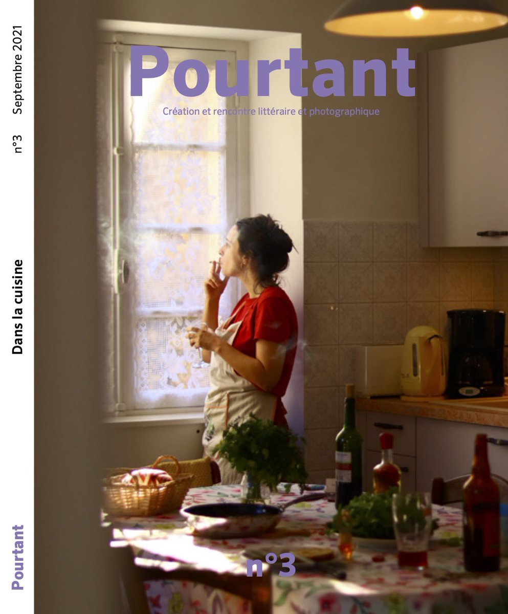 RevuePourtant's tweet photo. Le n°3 de notre belle revue sort en septembre. En avant-goût, sa couverture sur une photographie de Bérénice Marsaud. Thème : "dans la cuisine" avec une nouvelle de Franck Bouysse aux côtés de 4 autres invité-es, 17 auteur-es, 10 photographes. 
@LeCNL @AttendantNadeau @ActuaLitte https://t.co/YRBiKYAlc8