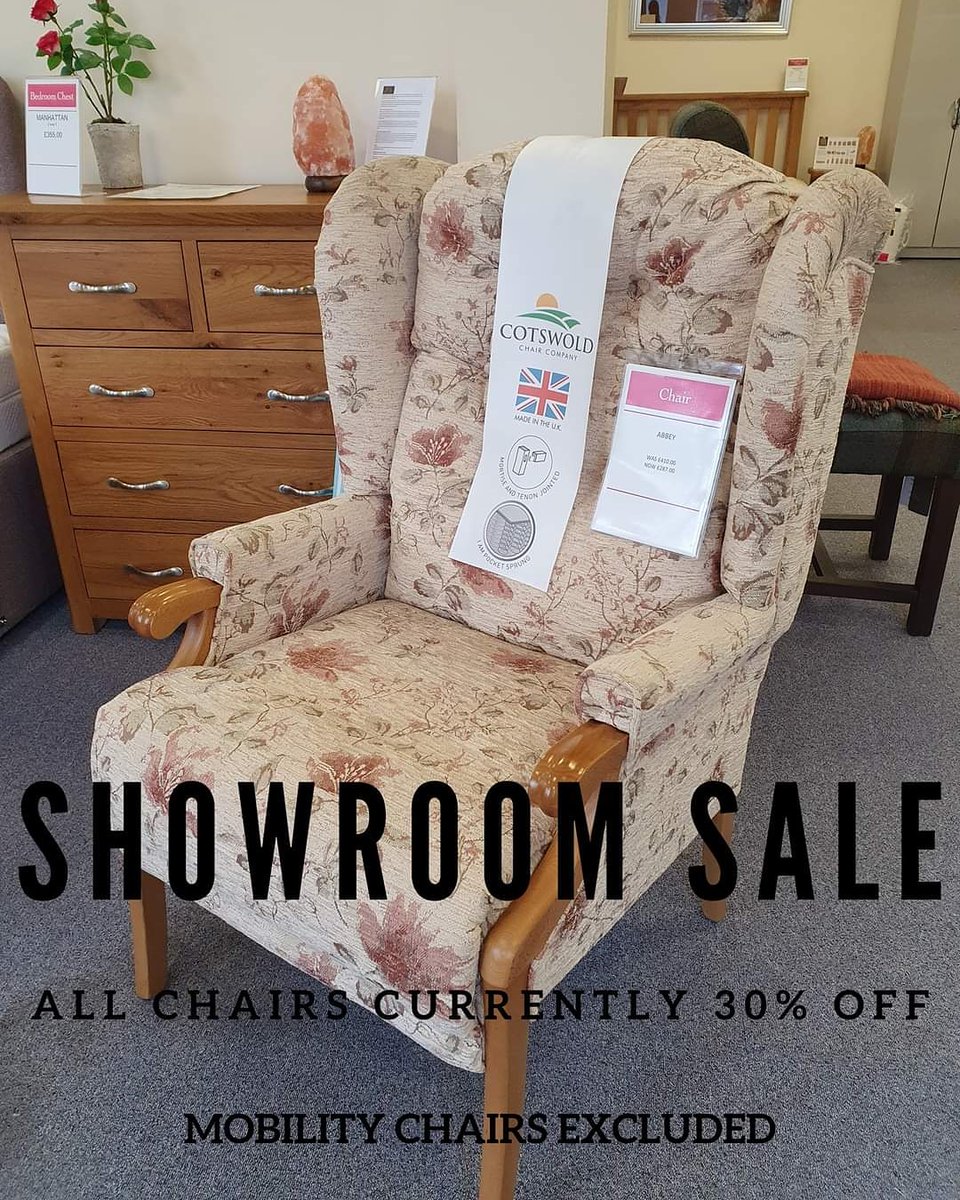 WE'RE HAVING A SALE! 😃✨
All chairs currently in our showroom are an incredible 30% off! (Mobility Chairs excluded)

Come to our showroom to check them out

#shoplocalinverness
#shoplocal
