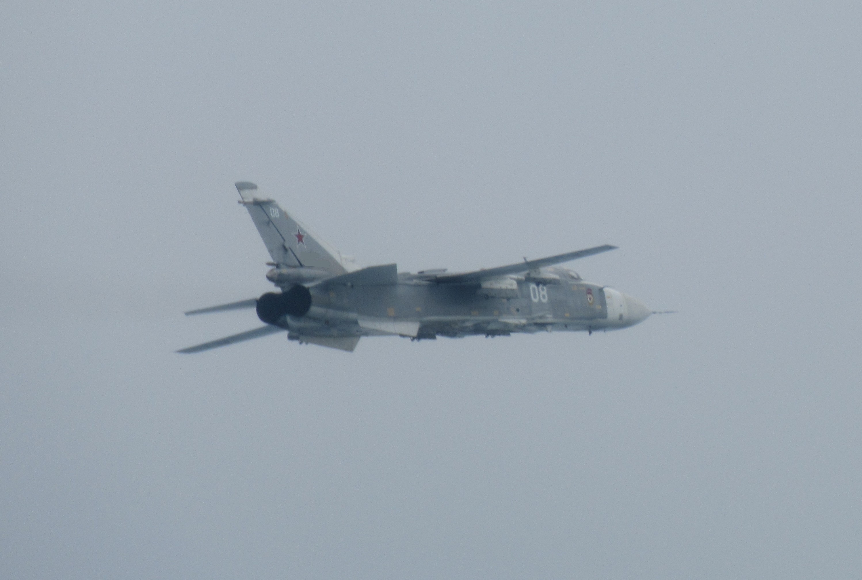 Spanish Eurofighters intercepted a Russian SU-24 Fencer on 29 July 21. The Russian fighter was escorting an IL-22 PP MUTE, which is a specialized electronic warfare aircraft.