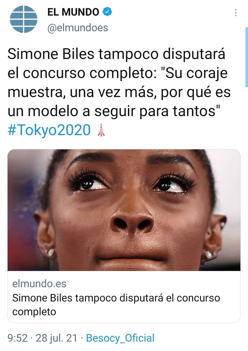 Algo no va bien cuando la que compite decepciona y la que abandona es un modelo a seguir.
.