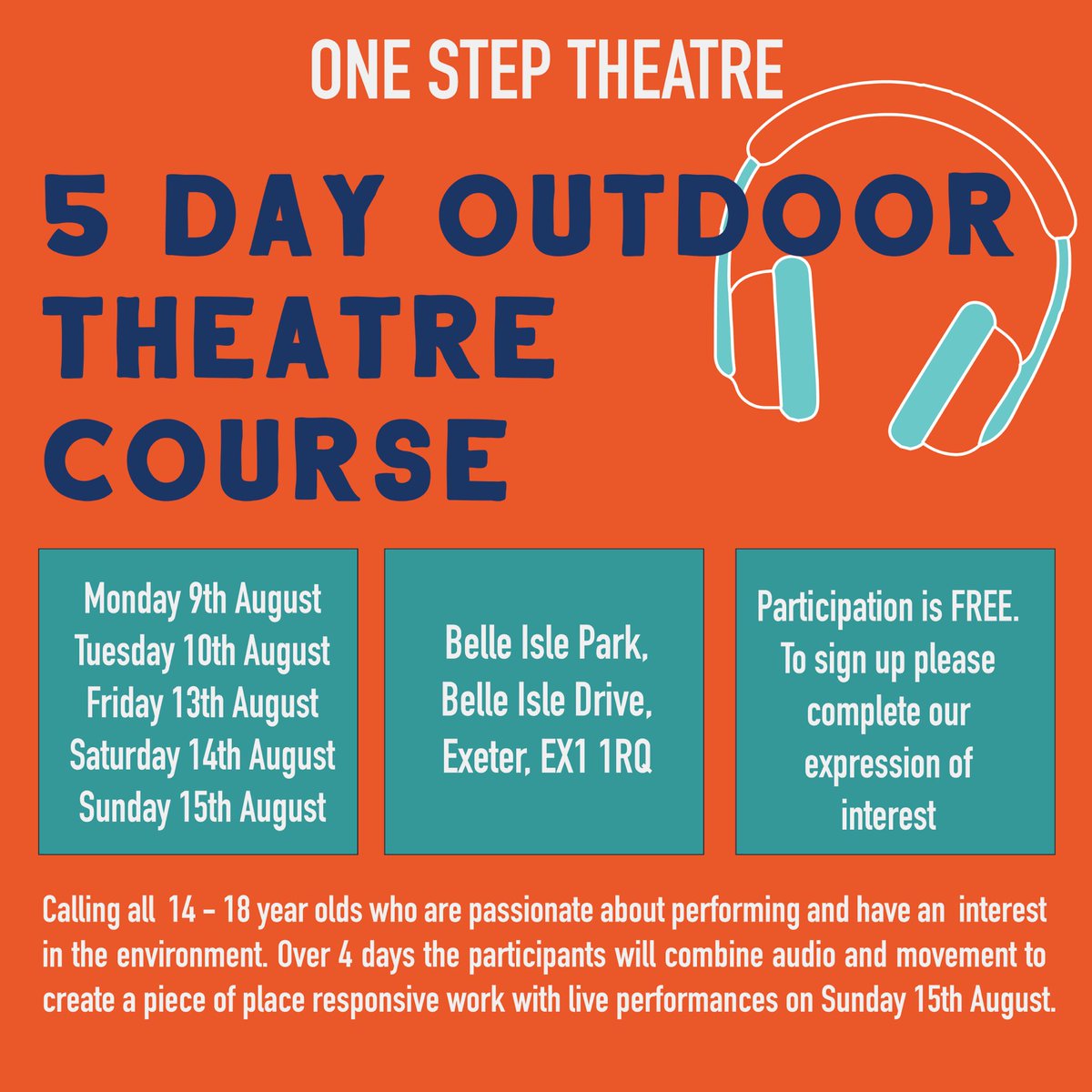 There are still places for our upcoming project! Sign up here forms.gle/c7HAHHaSXeXkeg… 

Please would you help us spread the word <a href="/kaleider/">Kaleider</a> <a href="/MaketankExeter/">Maketank</a> <a href="/Doorstep_Arts/">Doorstep Arts</a> @exeter_phoenix <a href="/ExeterNorthcott/">Exeter Northcott</a> <a href="/medtheatre/">MED Theatre</a> <a href="/AboveBounds/">Above Bounds</a> <a href="/RunningDTheatre/">RunningDogTheatre CIC</a> <a href="/medtheatre/">MED Theatre</a> <a href="/TY_Pretenders/">The Young Pretenders</a>