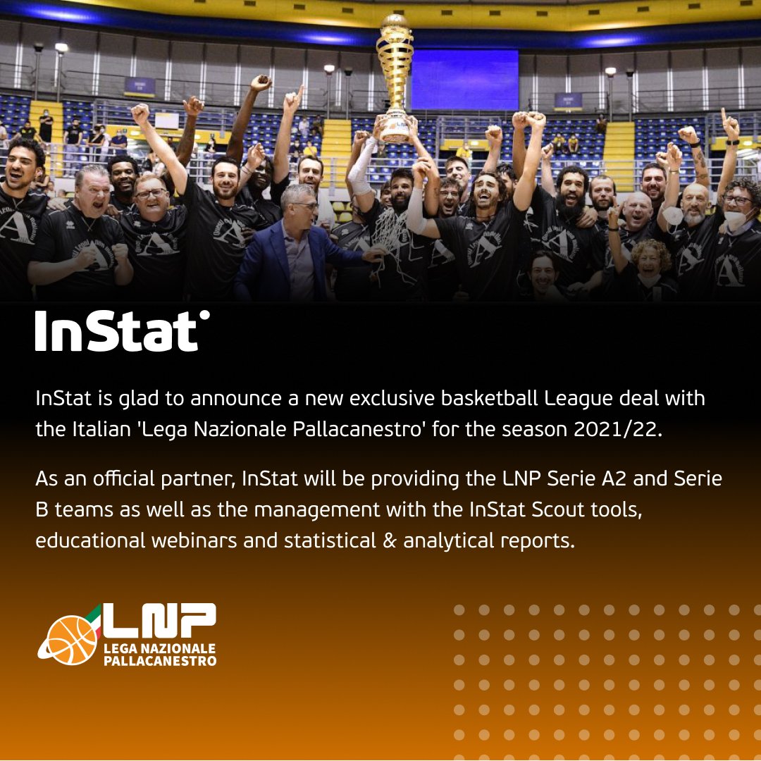 InStatHoops's tweet photo. Please welcome Lega Nazionale Pallacanestro (@lnpsocial) to #InStatFamily!

InStat Scout tools, Statistical &amp; Analytical reports are already on the way!

#InStatBasketball #SerieA2 #SeriesA2OldWildWest https://t.co/sMIYTW20lg
