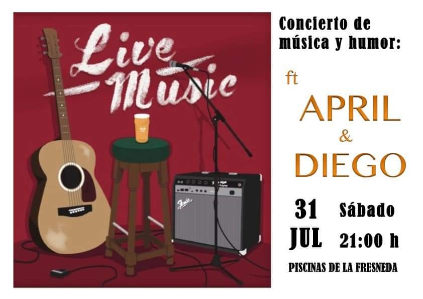 somosMatarranya's tweet photo. Sábado 31 de julio a las 21:00h en las piscinas de La Fresneda, Concierto de música y humor a cargo de April &amp; Diegohttp://matarranyaturismo.es/evento/concierto-de-musica-y-humor-april-diego/ https://t.co/AZv4B7WFLN