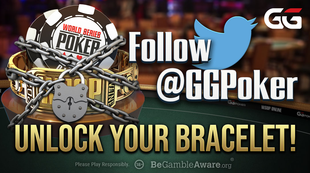 🌎 VERY SPECIAL OPPORTUNITY 🌎

🗝️ On Sunday we will DM one lucky #Twitter follower a #WSOP Key. 

🪙 This key gives you entry to the $1,111 buy-in Event #2 Caesar's Care Charity Bracelet Event.

🔗 Just FOLLOW <a href="/GGPoker/">GGPoker</a> &amp; RETWEET to be in with a chance.

#ThanksGG