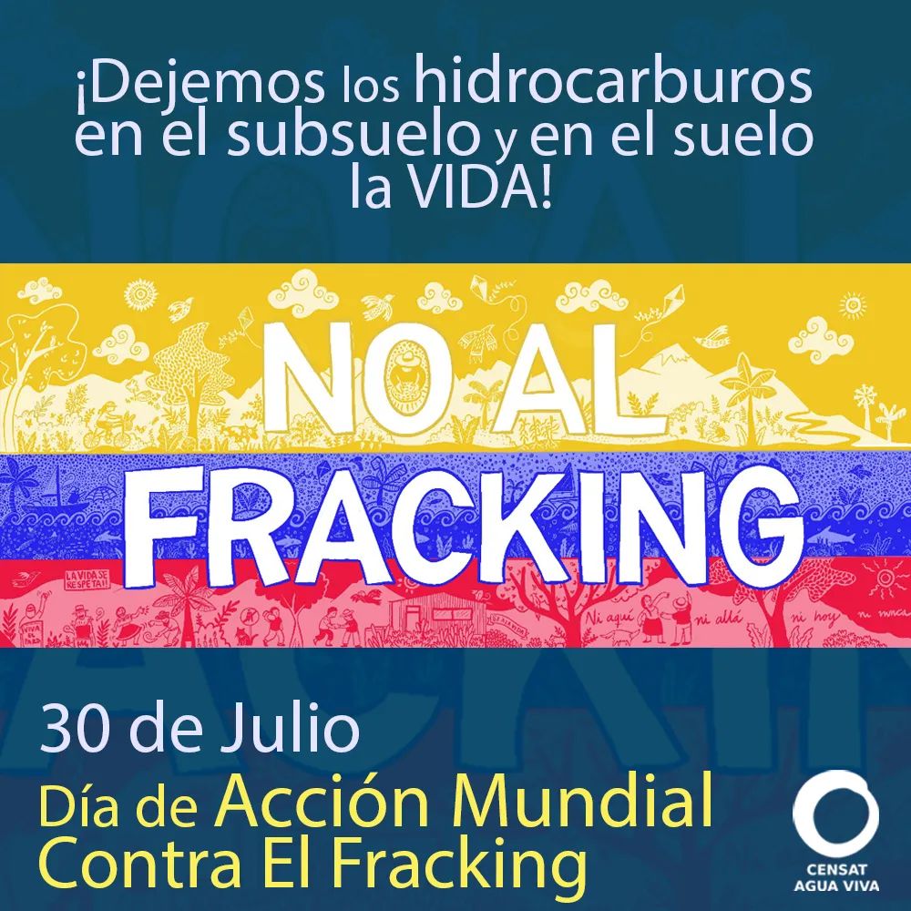 CensatAguaViva's tweet photo. #TransiciónAlCambio ¡Hoy más de 20 países se unen a favor de la vida! ¡únete también! #MundoContraFracking
#ColombiaLibreDeFracking #StopGNL
#WorldAgainstFracking #EndLNG #FrackingEsMuerte #NoAlFrackingEnColombia https://t.co/nxuCvbqZuT
