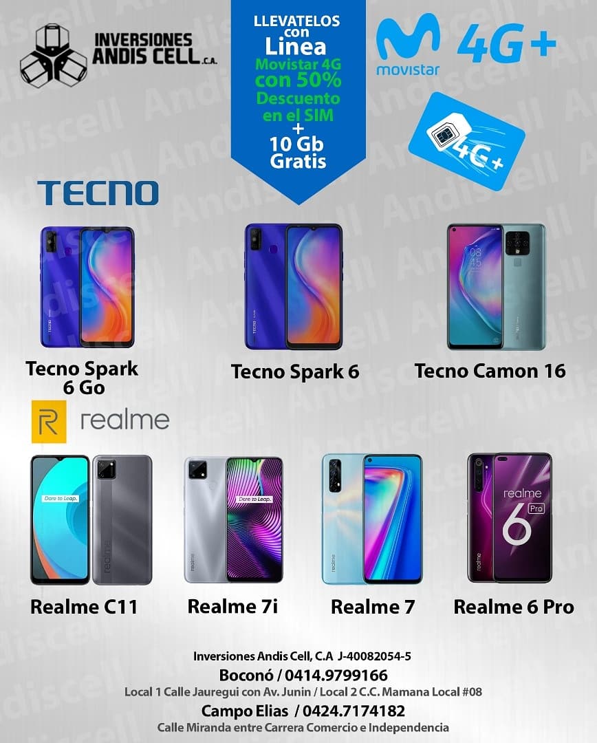 ANDISCELL's tweet image. Inversiones Andis Cell C.A.
Somos Agente de Servicio  Integral con funciones de Centro Servicio.
Somos ANDISCELL C.A. #Venezuela #Smartphone #android #samsung #phone #celulares #tienda #comprasonline #telefonos #blu #compra #venta #bocono #campoelias
Whatsapp +584149799166