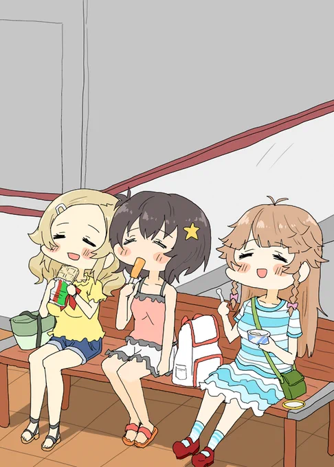 ミミちゃんミカンちゃんココちゃん #はいふり 