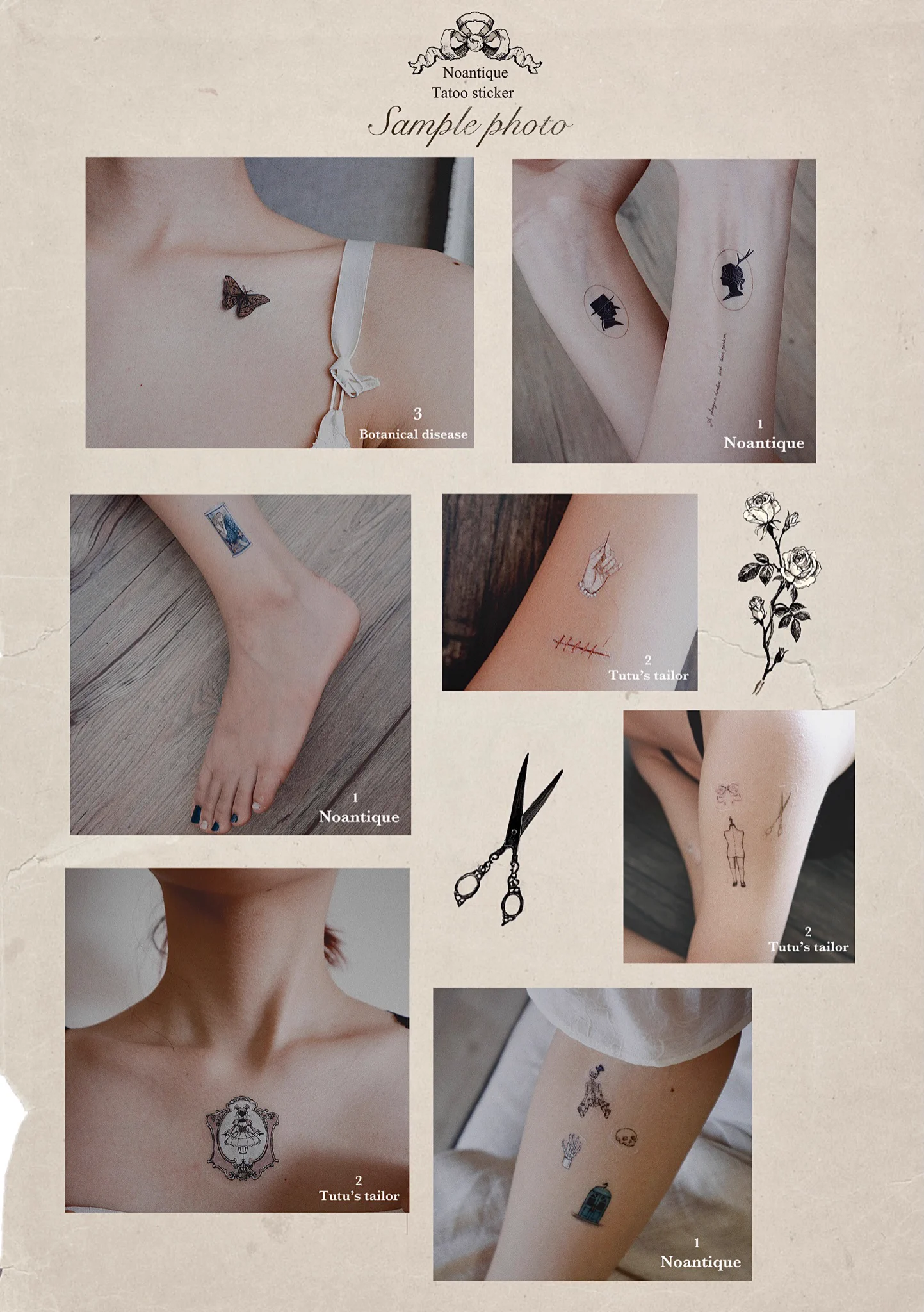 タトゥーに興味のある方、こちらのタトゥーシールはいかがでしょうか？