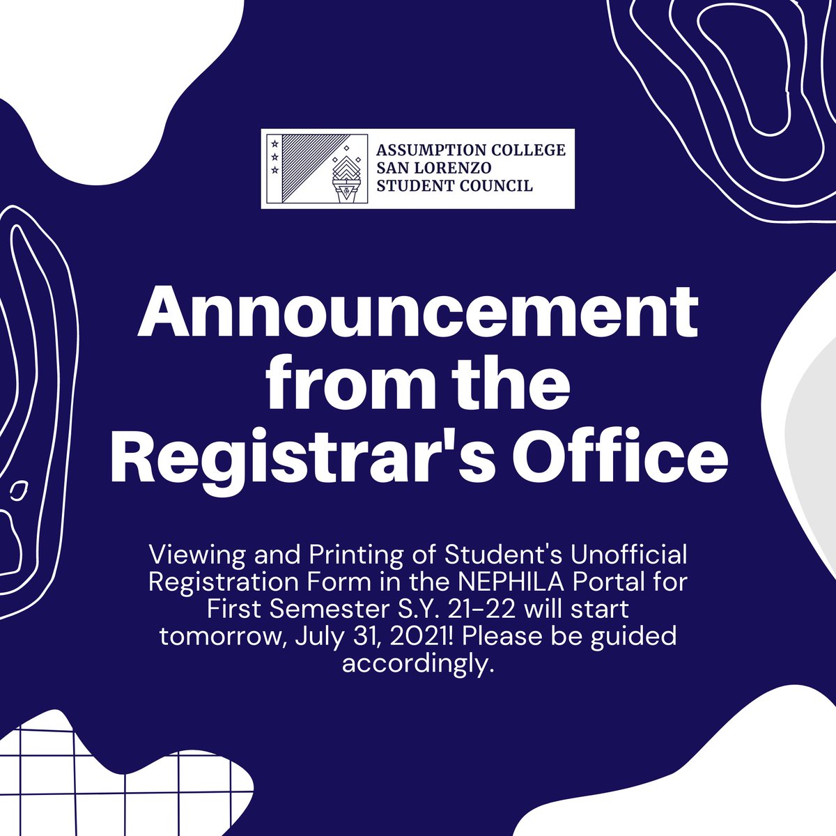 Please be guided accordingly! 💙