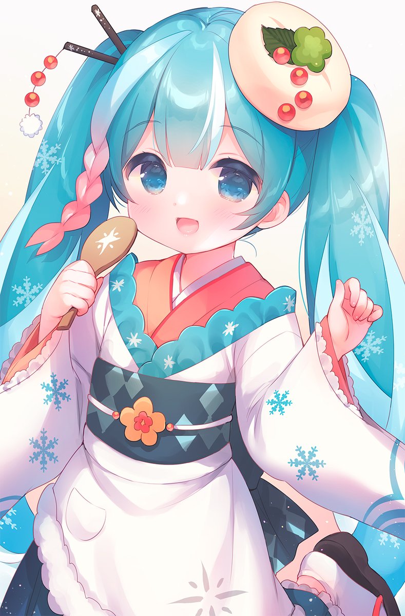 初音ミク 「❄️❄️❄️ 」|うさーもんまに🐇🏰コミ1_B18b🌸BOOTH通販中のイラスト