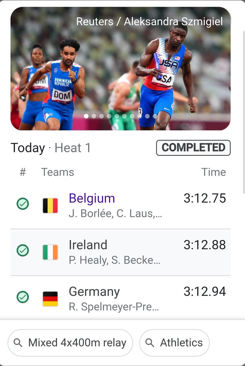RoundstoneHouse's tweet image. Massive congrats to local man Cillín Greene and the rest of the Ireland Mixed Relay team on their fantastic achievement today. Whatever the final result may be you should all be super proud of yourselves. On to the finals now!!

#olympics #connemara