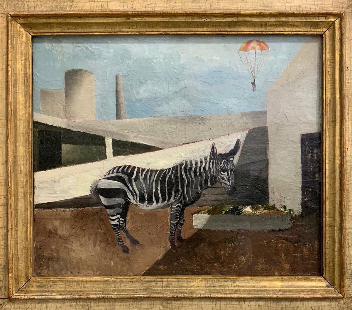 Christopher Wood (1901- 1930)
Zebra and Parachute (1930)

Simply one of my favourite paintings, can’t explain why. Saw it most recently at ⁦<a href="/Tate_StIves/">Tate St Ives</a>⁩