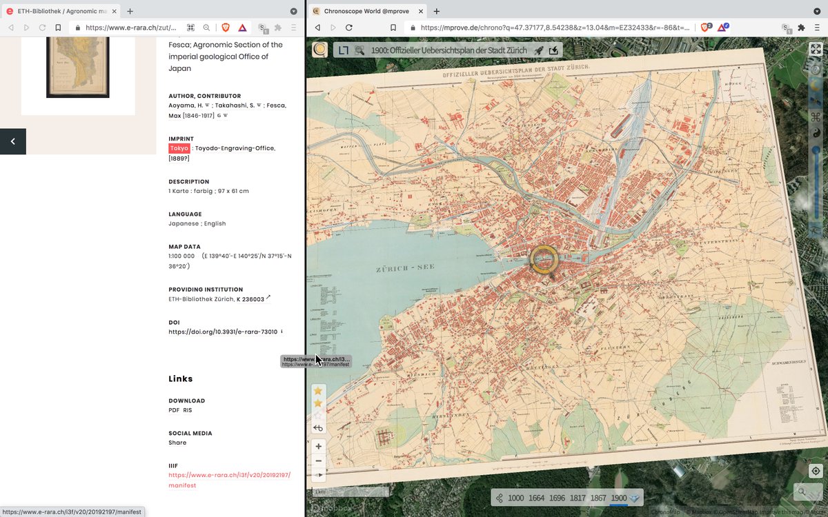 chronohh's tweet photo. @niggegraf @ETHBibliothek @ethliblab For thrill seekers 👩‍🚀:: Try to drag’n’drop your #IIIFMaps manifests into the Chronoscope. 
e.g. from here https://t.co/oxClW2QqAk to here https://t.co/bH59Fal66J
#alpha #workinprogress #norisknofun https://t.co/57xpi5kreJ