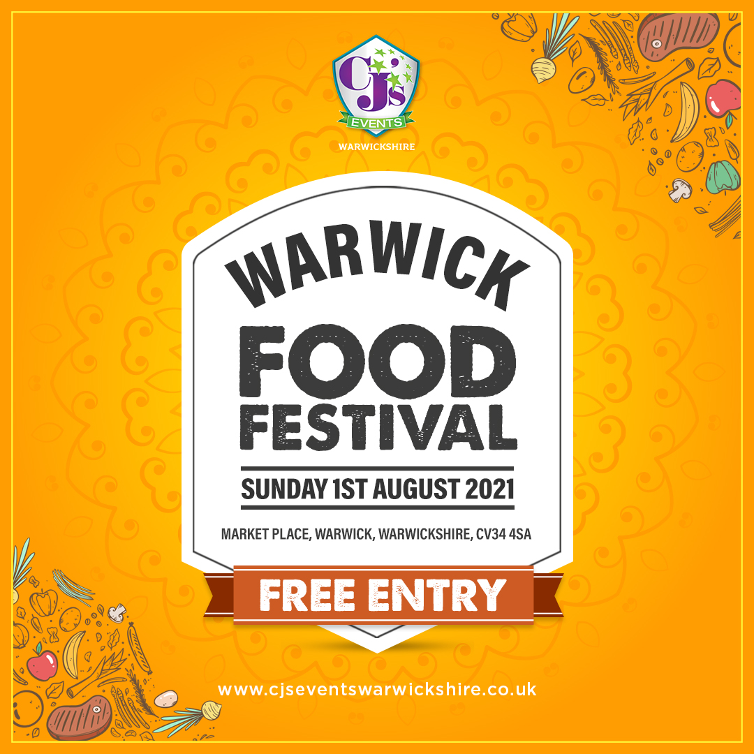 Have we told you it's Warwick Food Festival THIS SUNDAY?

We can't wait to deliver this. It's been such a long time, but we're excited to be back! 

cjseventswarwickshire.co.uk/events