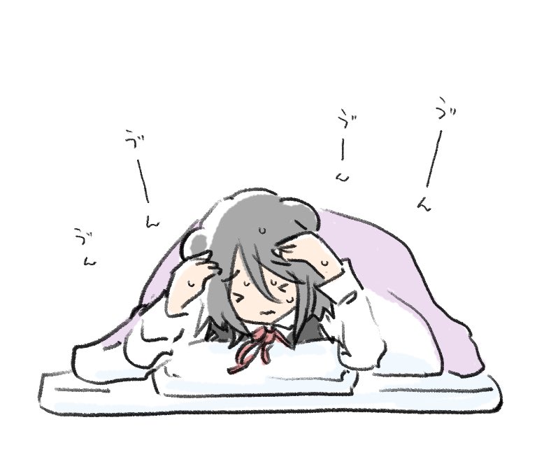 近付いて来たアニレコに怯える黒江ちゃん 