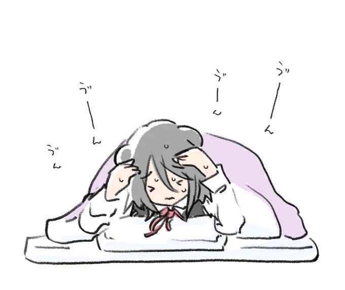 近付いて来たアニレコに怯える黒江ちゃん 