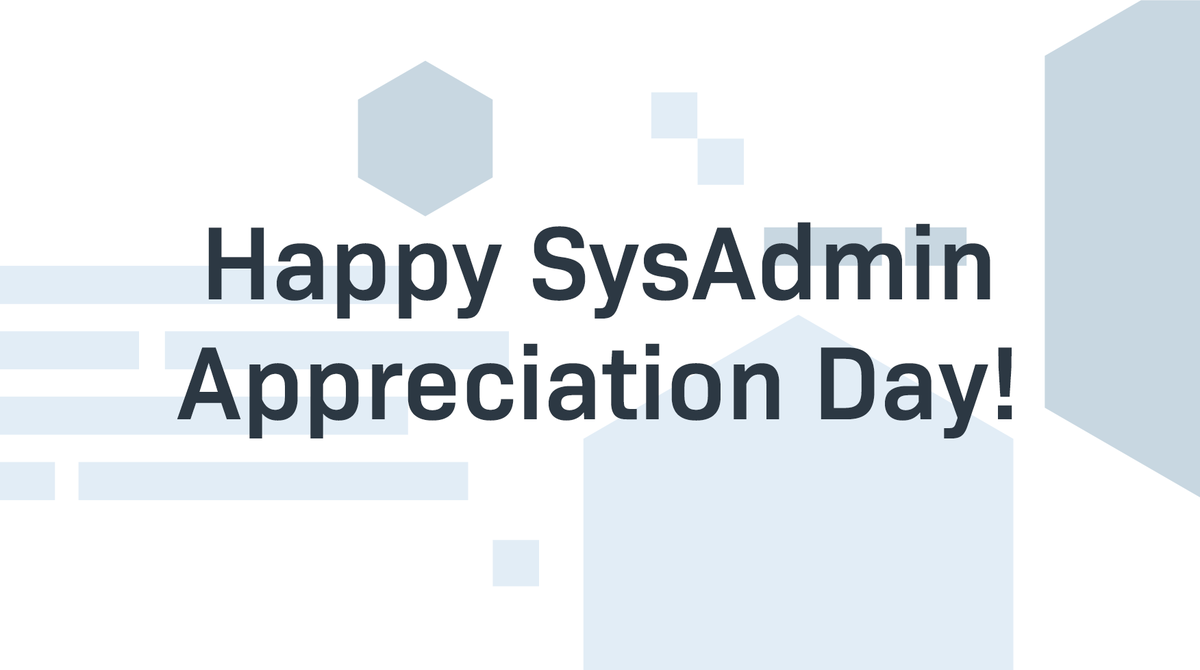 Happy #SysAdminDay!

To all SysAdmins who are always there to help, who are always patient with our requests, who are working in the background to ensure we have the infrastructure we need, here's to YOU! 🥂

Thank you for the work that you do! checkmk.io/3zRLsI9