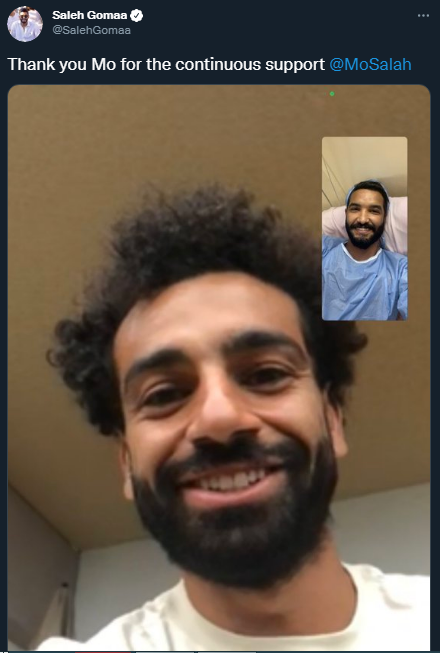 صالح جمعة عبر تويتر شكرًا لك "مو" على دعمك المستمر