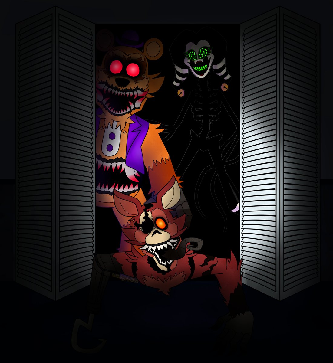 since it was fnaf 4's birthday, here is a redesign of nightmare