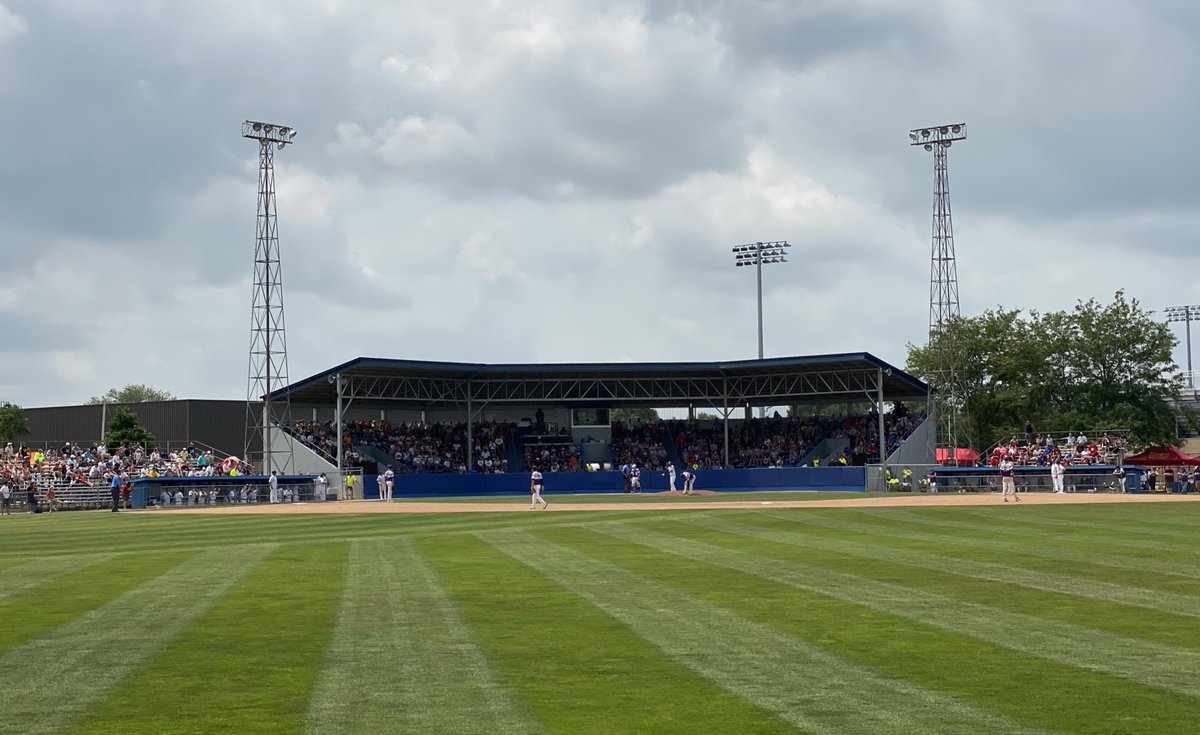 IHSAA's tweet photo. Our sincere thanks to the City of Carroll, both host schools, and the entire organizing committee, staff, and volunteer group at Merchants Park this week! Your hospitality and warm welcome for #iahsbb was appreciated by everyone involved. https://t.co/mrFluqsMeB