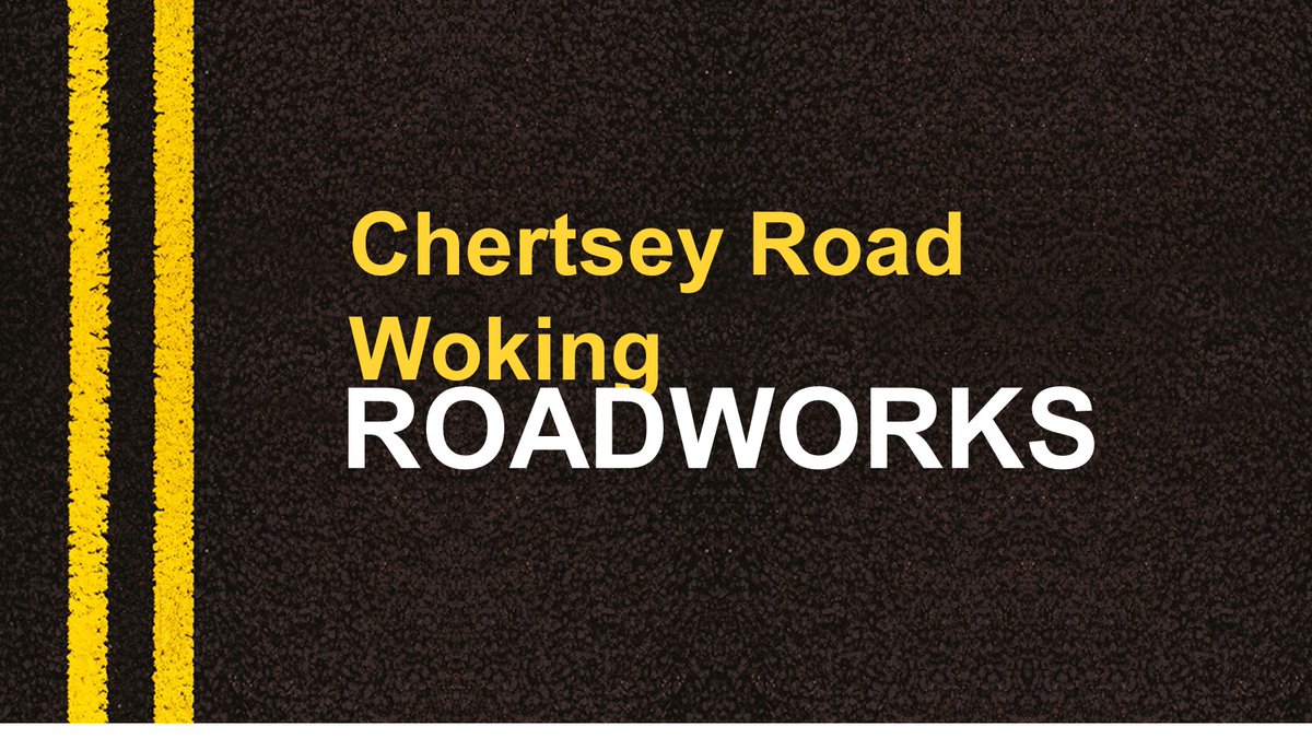 JCWoking's tweet image. Road works start 6 August at Chertsey Road, #Woking.  For more roadworks info: one.network/?GB122604815 #SurreyHighways.  Access is maintained for residents and businesses when safe to do so