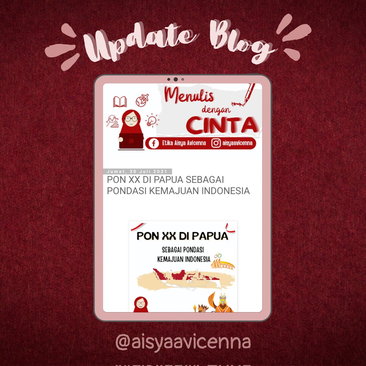 aisyaavicenna's tweet image. Teman-teman sudah tahu kan kalau PON XX akan diselenggarakan di Papua? Ternyata banyak hal seru lho di balik pelaksanaan PON XX di Papua tersebut. aisyaavicenna.com/2021/07/pon-xx…
@ponxx2020papua
#PONXXPapua #PONDEMI  #PONDEMIKompetisiBlog #MentariHarapanBarudariTimur