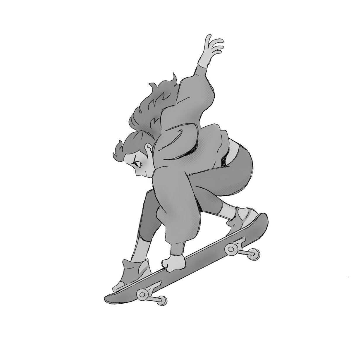meganbammann's tweet photo. skater sketch 3🛹 #skateboard #skateboarder #sports #lifestudy #procreate https://t.co/gJuj24FCt9