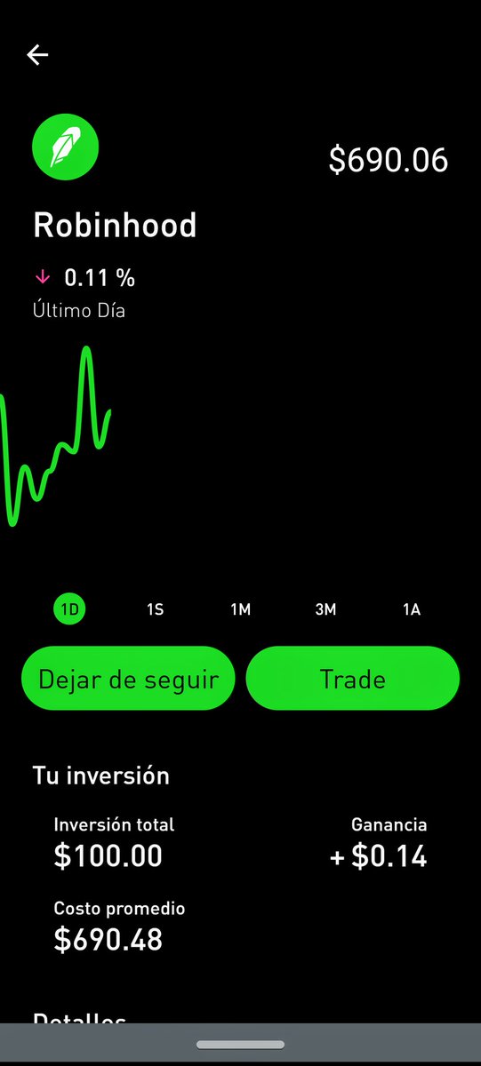 roalvi's tweet photo. Pues si me animé a invertir en #Robinhood gracias tío @miflink por rifarte! #MiFlink #Flink https://t.co/O05d4YMbIO