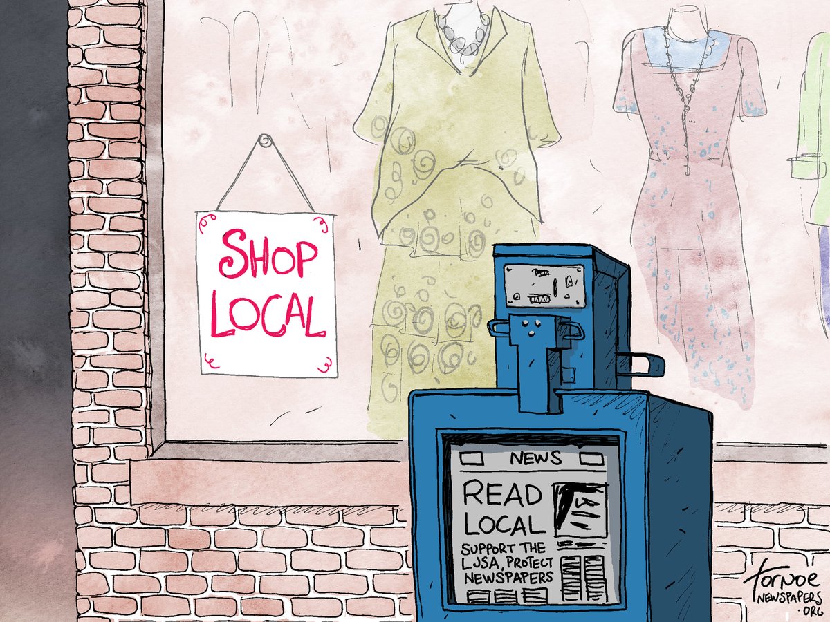 newspapersorg's tweet photo. Support the Local Journalism Sustainability Act. Run our #editorial and cartoon from @RobTornoe and keep encouraging support for this important legislation. #LJSA #supportnewspapers
https://t.co/9SnQ3whscp https://t.co/rILCNUH9mT