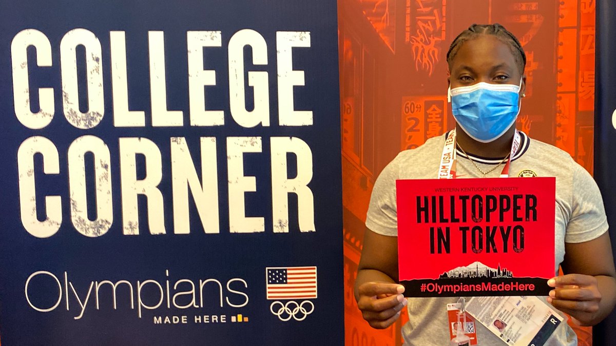 Everyone's favorite 🇺🇸 <a href="/WKUSports/">WKU Sports</a> Hilltopper, Jessica Ramsey, will be representing @WKUTrackField in the shot put final this weekend!

#ChampionsClimbHere 🤝#OlympiansMadeHere

#GoTeamUSA