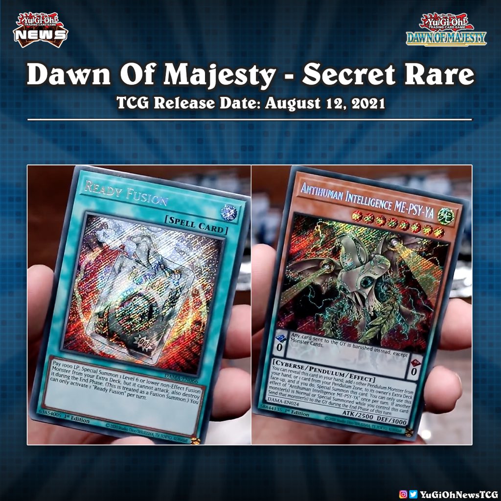 All 10 Secret Rare cards from Dawn of Majesty  have revealed  # #YuGiOh #