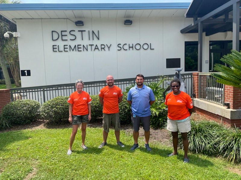 Jaime San Miguel (@sm_thd6377) on Twitter photo Thank you to Dana, Sharon, Cody and Michelle for completing a beautification project at Destin Elementary School.<a href="/SeanBrownD133/">Sean Brown</a> <a href="/WeidmanJess/">Jess Weidman</a> <a href="/HomeDepot/">The Home Depot</a> Thank you to Dana, Sharon, Cody and Michelle for completing a beautification project at Destin Elementary School.<a href="/SeanBrownD133/">Sean Brown</a> <a href="/WeidmanJess/">Jess Weidman</a> <a href="/HomeDepot/">The Home Depot</a>