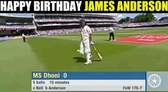 Happy Birthday James Anderson    