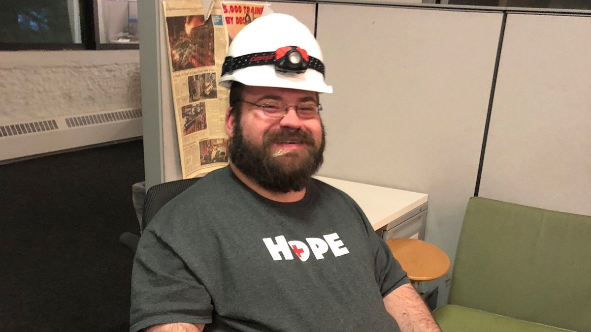 redcrossny's tweet photo. (1 of 2) “I come from a family of cops and firemen. Because of my disability, I wouldn't have been able to follow in the family business, but this was comparable.” 
–Chris Higgins #MyRedCrossLife https://t.co/FbL1KRwKhn https://t.co/C4MMRRh9nA
