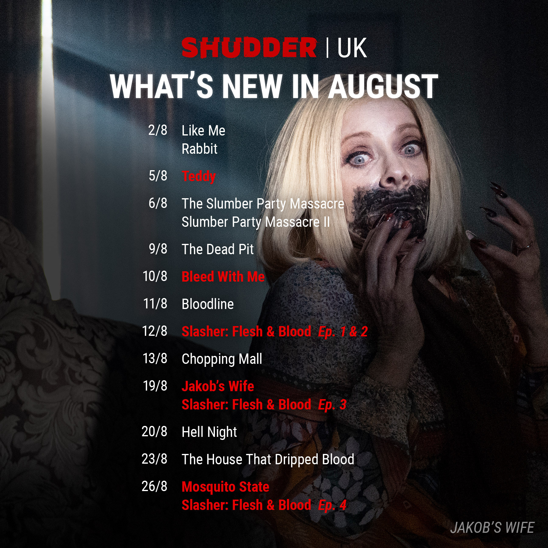 Shudder UK on Twitter "Summer isn't over until we say so. 🔥 New